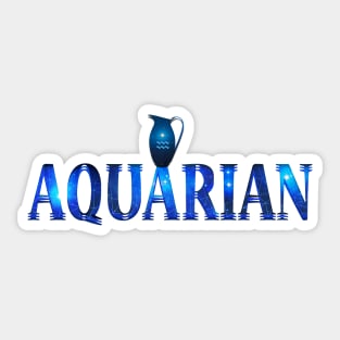 Aquarian Shirt Design Sticker